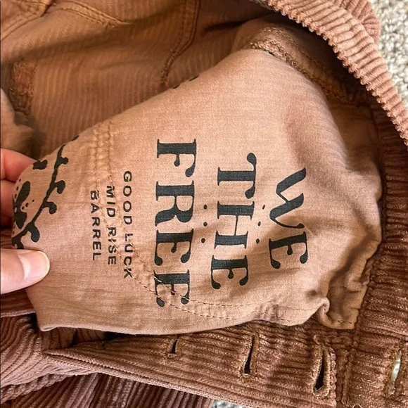 Free People Corduroy Barrel Jeans - Picture 4 of 5